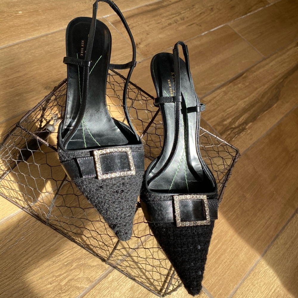 Kate Spade NY Tweed Sexy Kitten Heels